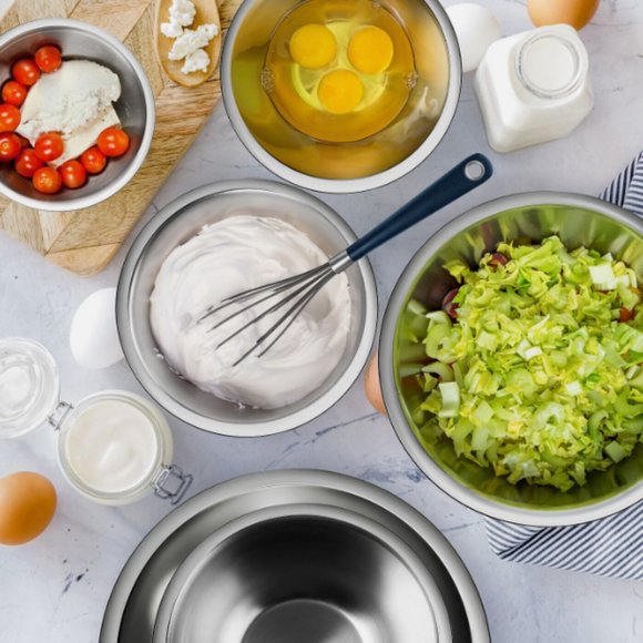 Mixing Bowls 14 Piece Bowl Set with Measuring Cups and Spoons - Picture 3 of 8